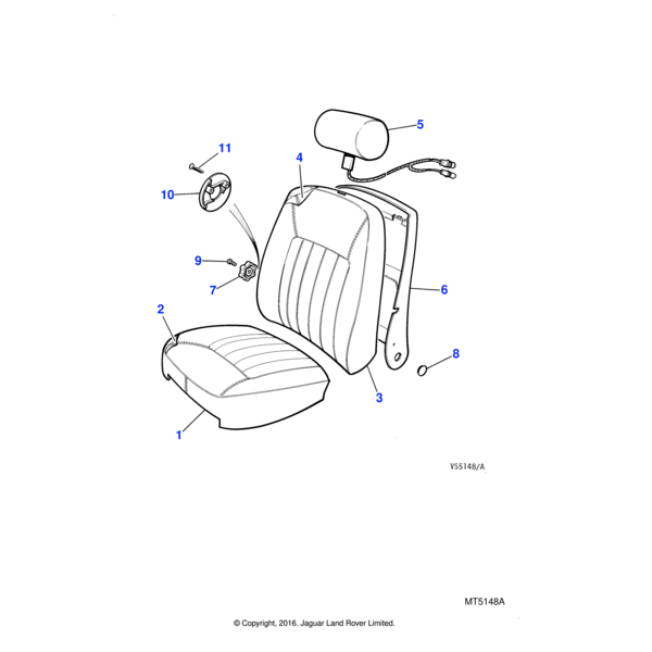 AC608011J - Jaguar Spring nut