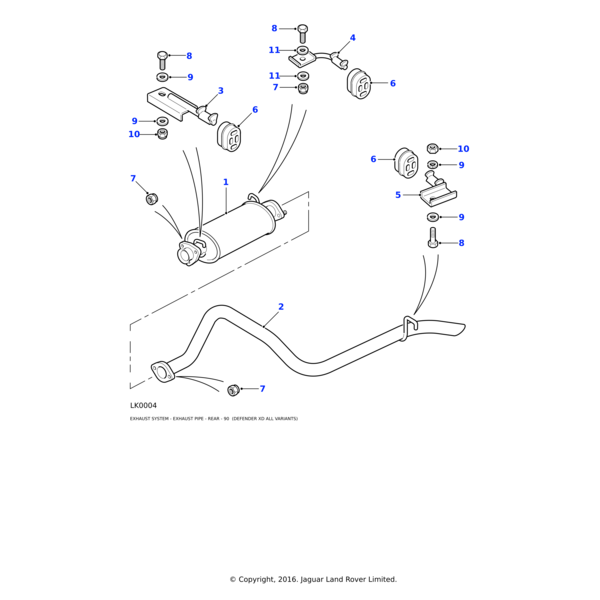 3682 - Land Rover Washer-Plain