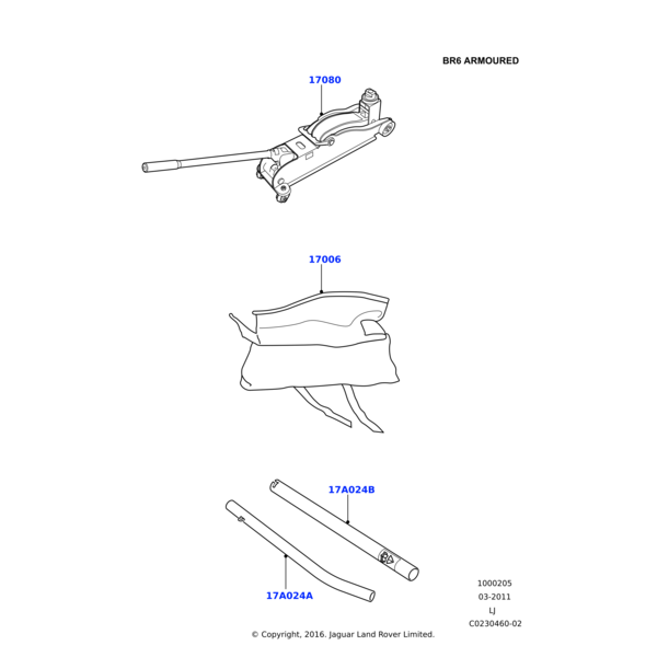 KAH000070 - Land Rover Handle-Jack