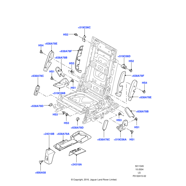 EAM500031PVJ - Land Rover Moulding