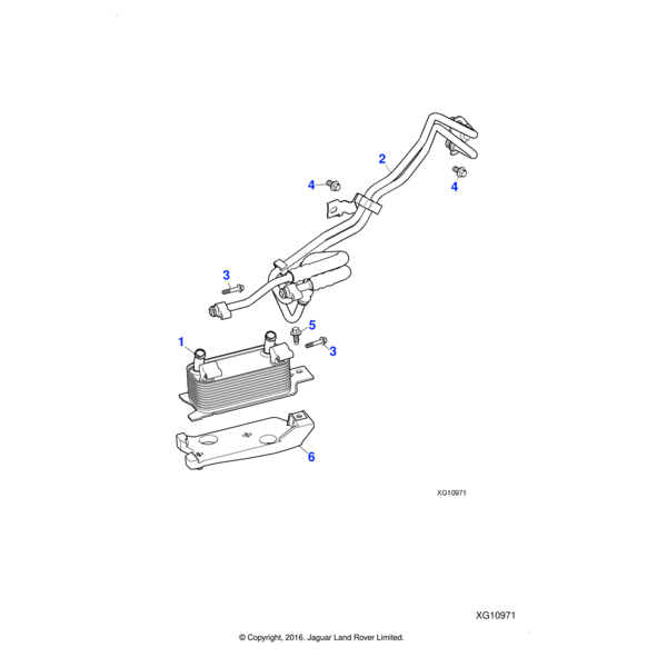 AJ84242 - Jaguar Hexagonal head flanged bolt