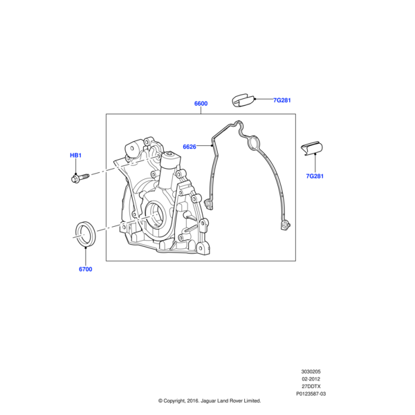 1102415 - Land Rover Seal - Crankshaft Oil - Front