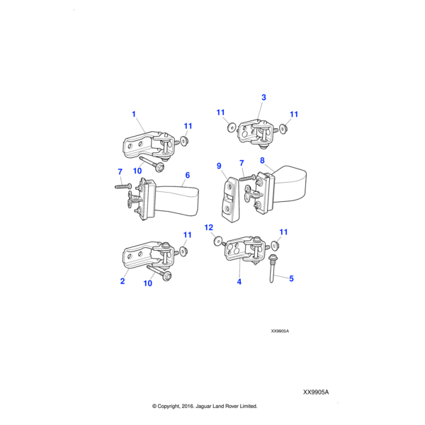 C2C10304 - Jaguar Flange nut