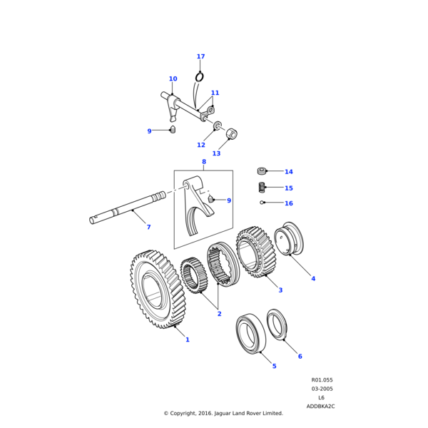 606474 - Land Rover Bearing-taper roller
