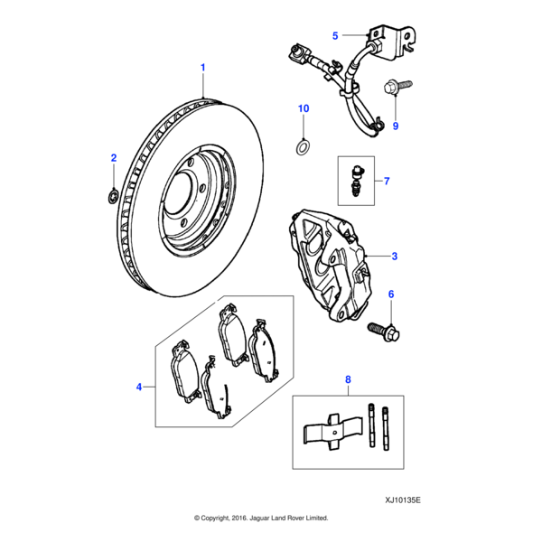 C2C11645 - Jaguar Brake caliper