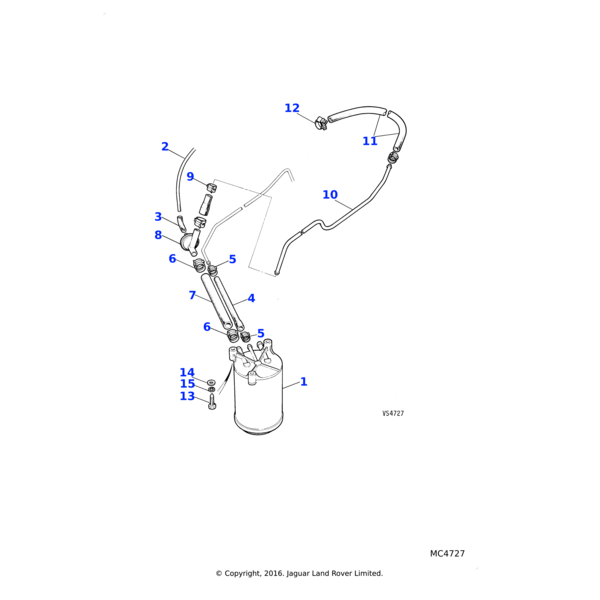 AB610051J - Jaguar Flanged head screw
