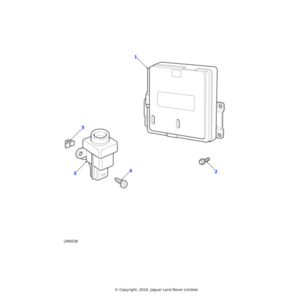 DA610054L - Land Rover Screw - Self-Tapping
