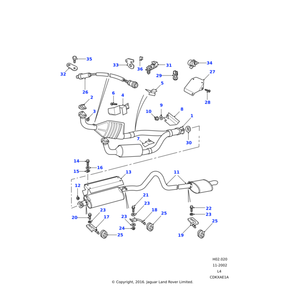 ERR1834 - Land Rover Sensor-oxygen multi point injection
