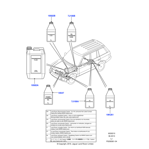 LR019727 - Land Rover Oil - Hypoid