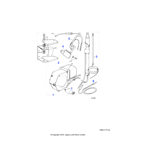 AEU1648 - Jaguar Electric aerial