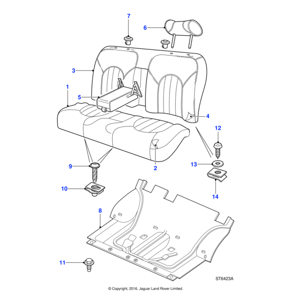 AK610021 - Jaguar Spire nut