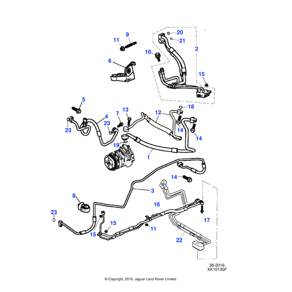 C2C10128 - Jaguar Hexagon flange screw