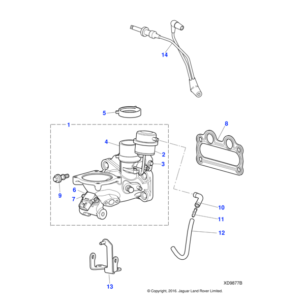 AJ812474 - Jaguar Induction elbow
