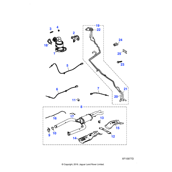 C2C15363 - Jaguar Exhaust downpipe and catalyst