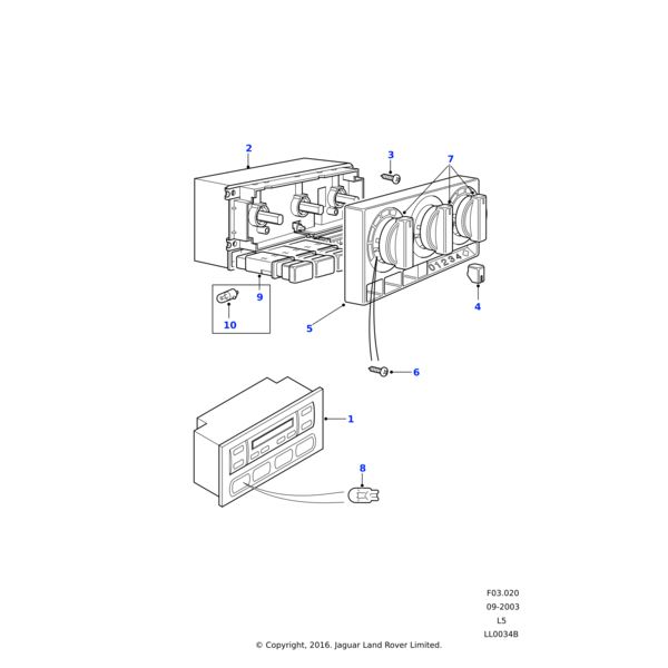 8510251 - Land Rover Bulb illumination assembly