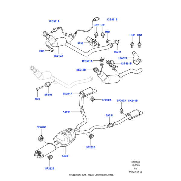 WCM100460L - Land Rover Gasket exhaust system