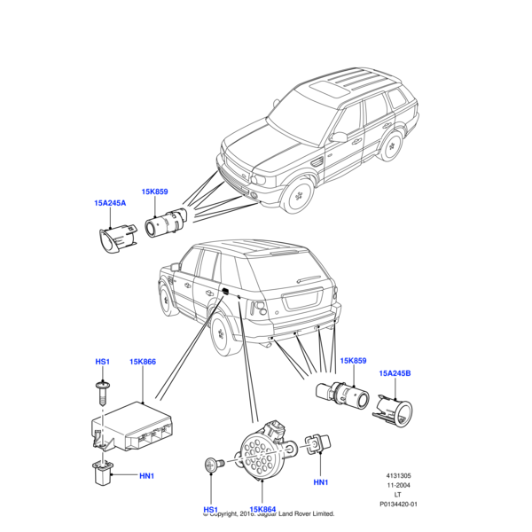 CZK3264L - Land Rover NUT - LOCKING