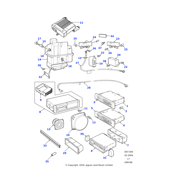AMR3239 - Land Rover Amplifier-audio antenna
