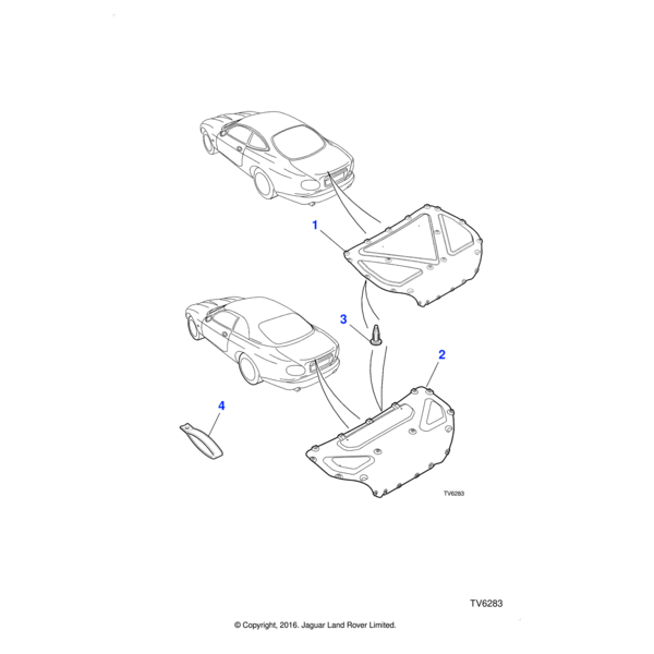 AGU2530 - Jaguar Push in fastener
