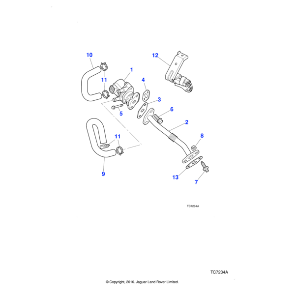 AJ82196 - Jaguar Exhaust gas recirculation valve