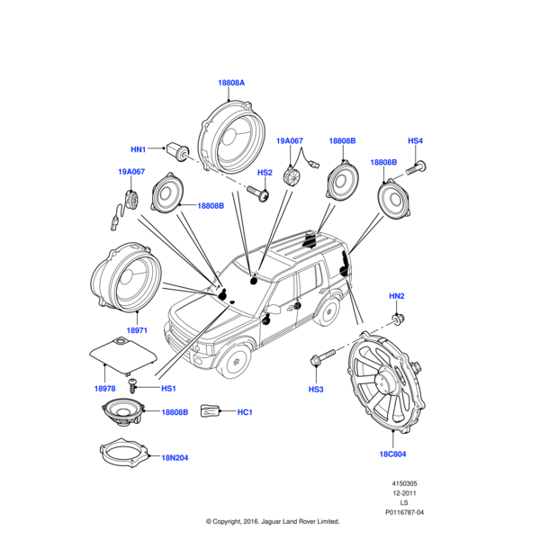 DA608064 - Land Rover Screw
