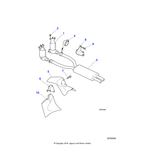 EBC92577 - Jaguar Exhaust pipe clamp