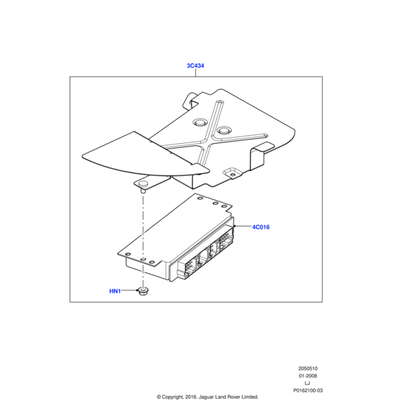 FN106047 - Land Rover Nut - Flanged