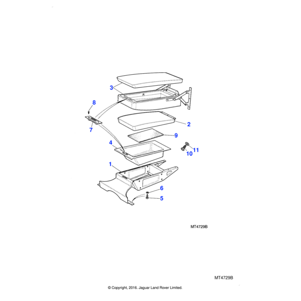 AC608044J - Jaguar Countersunk self tapping screw
