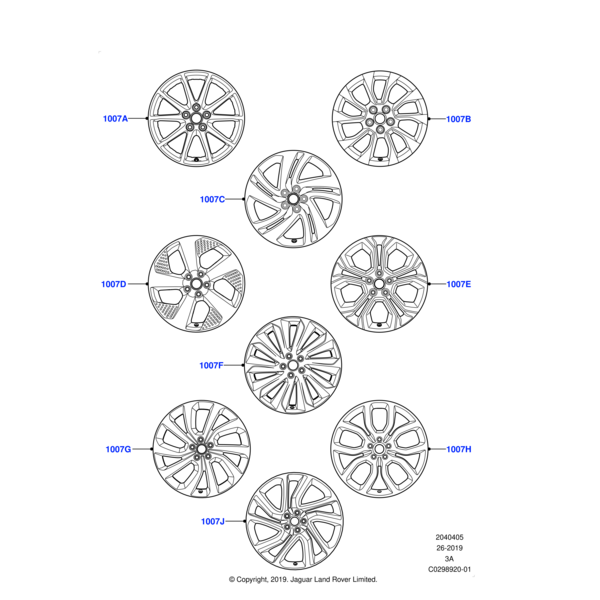 LR139879 - Land Rover Wheel