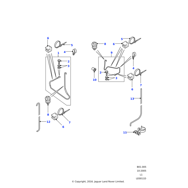 568680 - Land Rover STRAP - CABLE