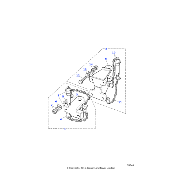 232512 - Land Rover Chain/ring-towing
