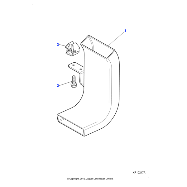 C2C10451 - Jaguar Alternator cooling duct