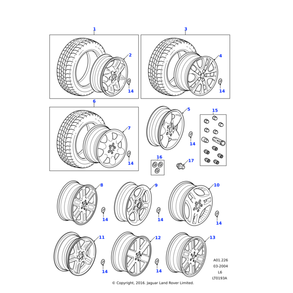 ANR3974 - Land Rover Wheel - Alloy