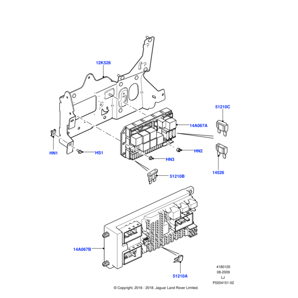 RYH500440 - Land Rover Nut