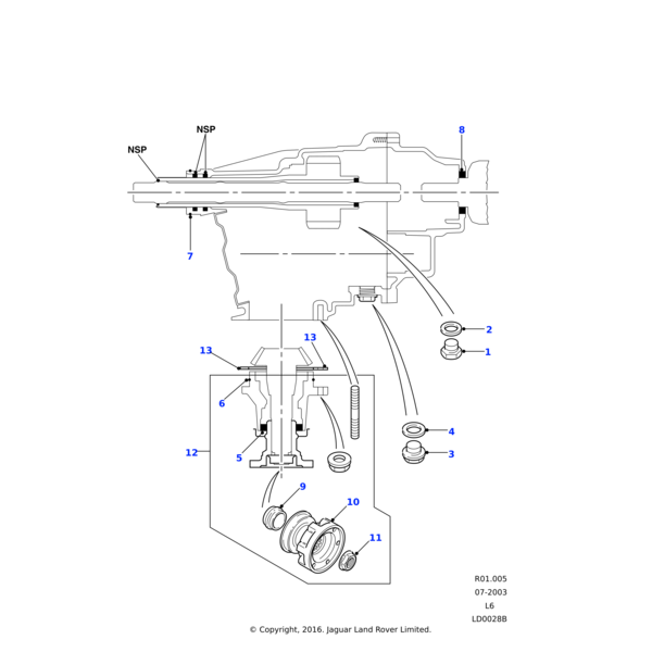 8510295 - Land Rover Flange