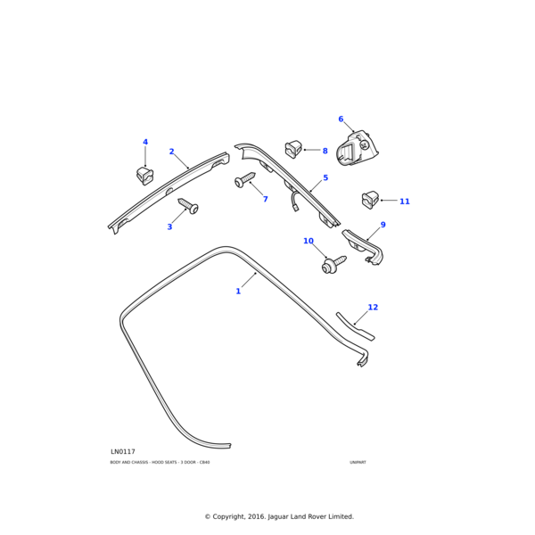 ACU1612L - Land Rover Nut-lokut