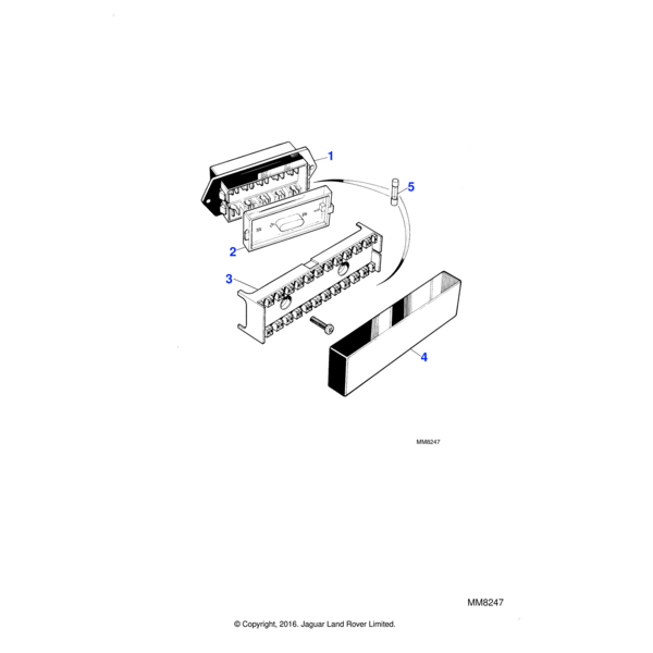 AEU1492 - Jaguar Fuse block