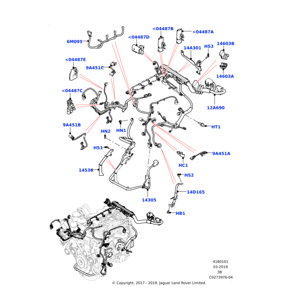 1305834 - Land Rover Bolt