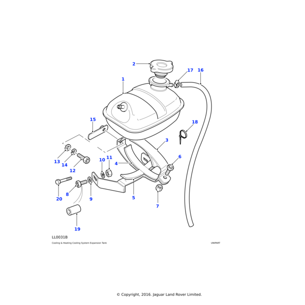 565540 - Land Rover Cap-expansion tank pressure