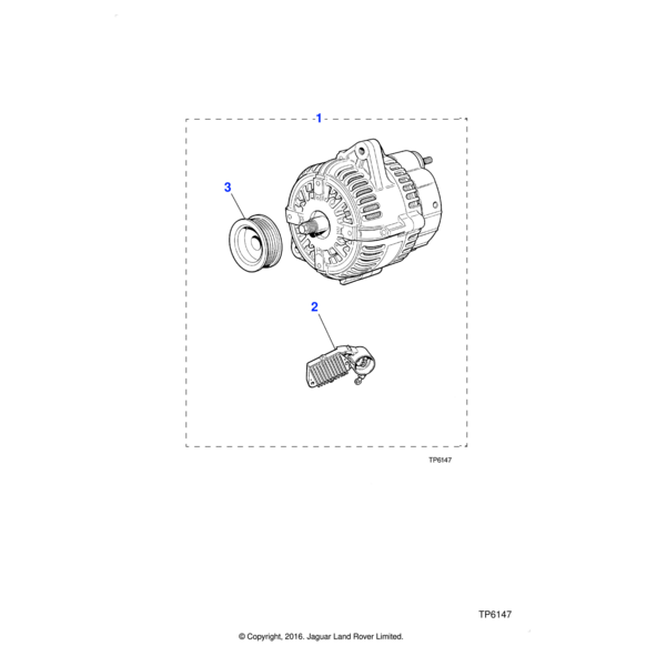 C2C1310 - Jaguar Alternator