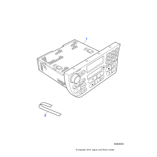 DBC5807 - Jaguar Radio earth strap