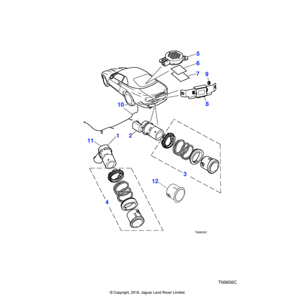 XR88580 - Jaguar Reversing aid speaker