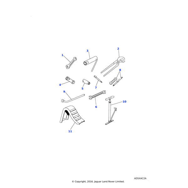 549840 - Land Rover Spanner-tool kit