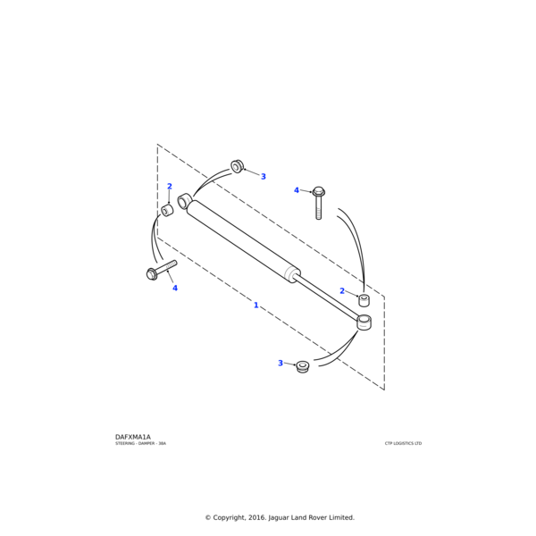 ANR2640 - Land Rover Damper assembly-steering