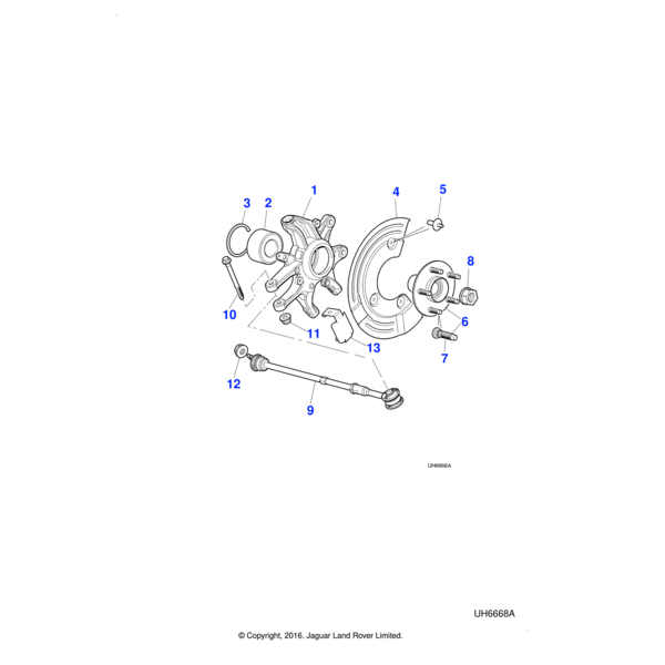 C2C1121 - Jaguar Hub carrier