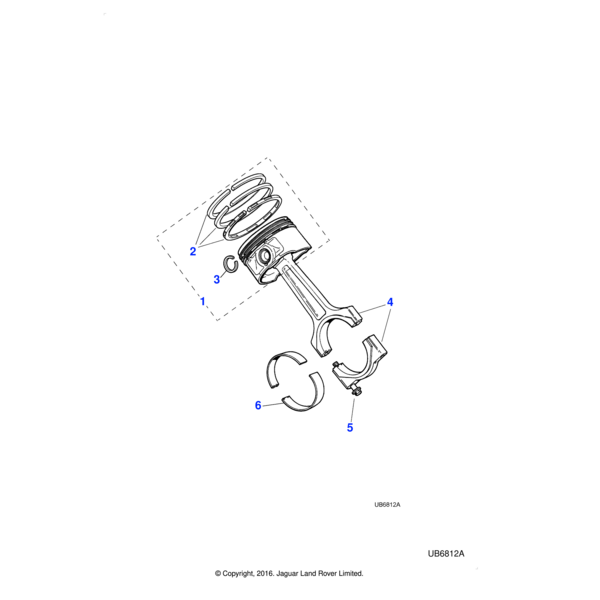 AJ810401 - Jaguar Connecting rod