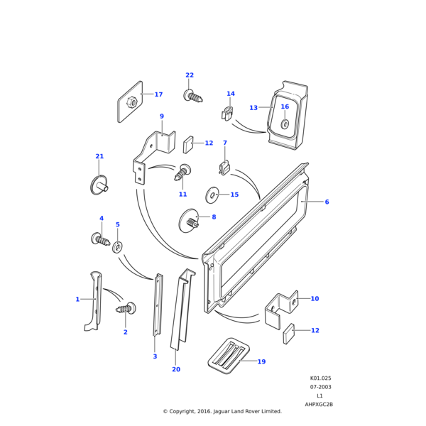 3852L - Land Rover Washer