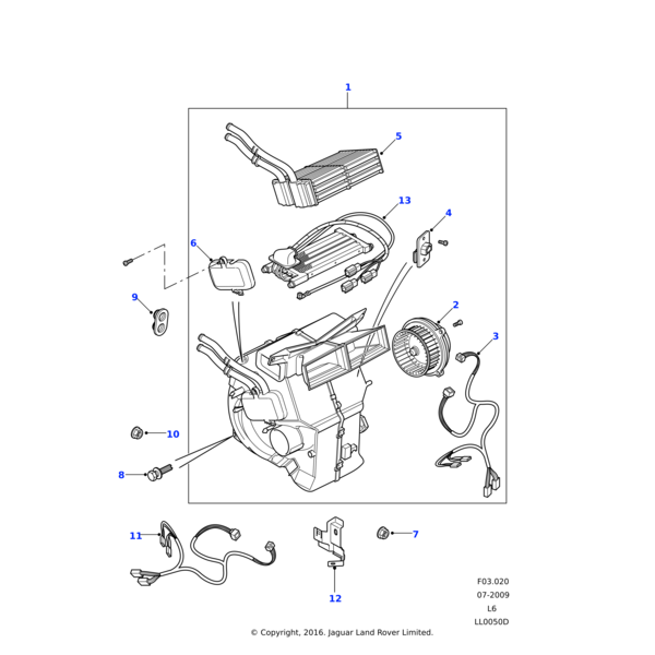 AFU1822L - Land Rover Nut & washer set