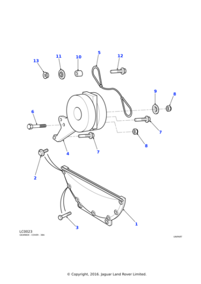 2255 - Land Rover Washer-cup