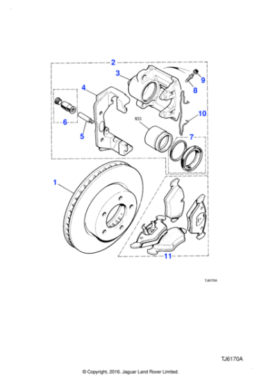 C2C41249 - Jaguar Brake disc kit